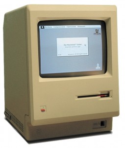 A Macintosh computer.
